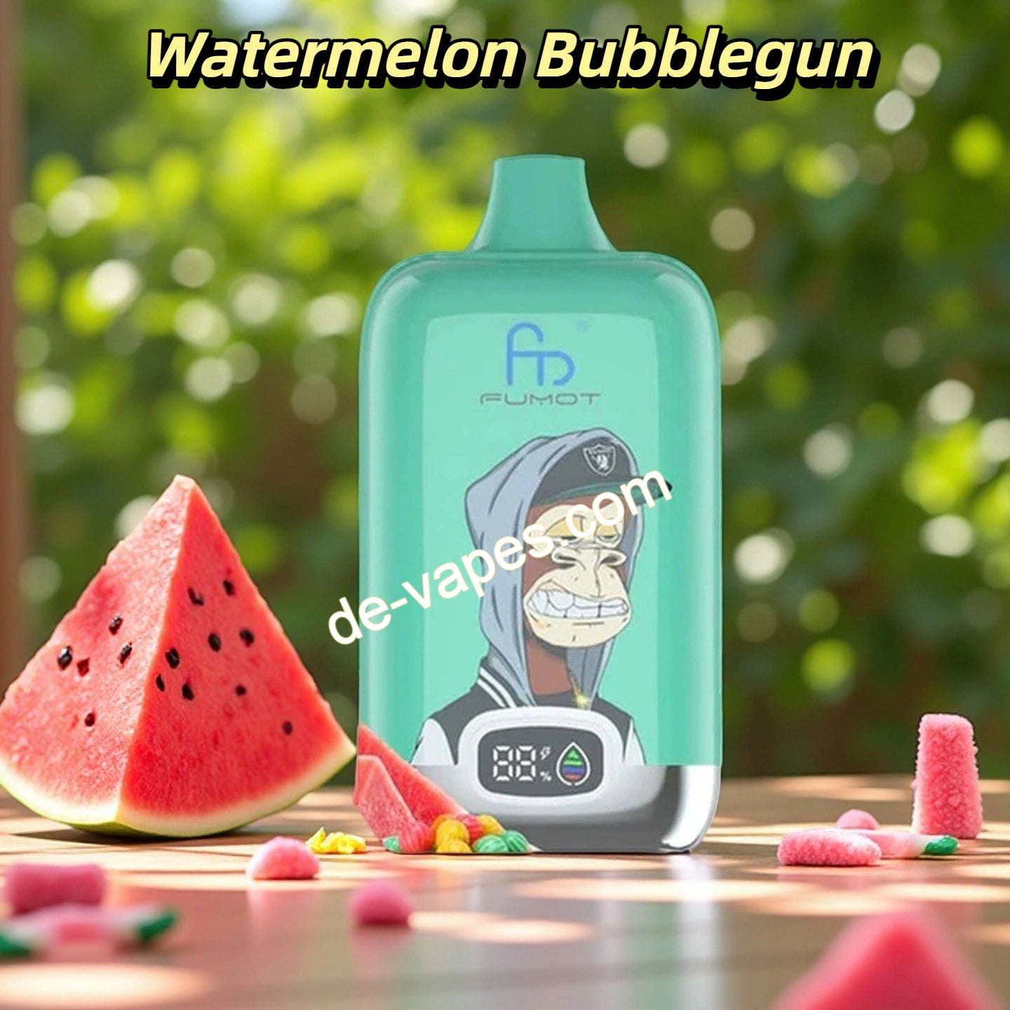 Watermelon Bubblegun Randm Digital Box 12000 Puffs