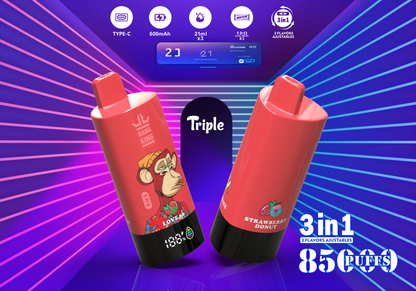 Bang King Triple 85K 3-in-1 Einweg-Vape
