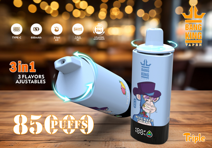 Bang King Triple 85K 3-in-1 Einweg-Vape