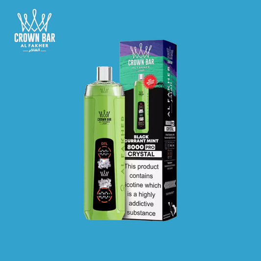 Black Currant Mint Al Fakher Crown Bar 8000 Puffs