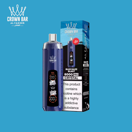 Blue Razz Blast Al Fakher Crown Bar 8000 
