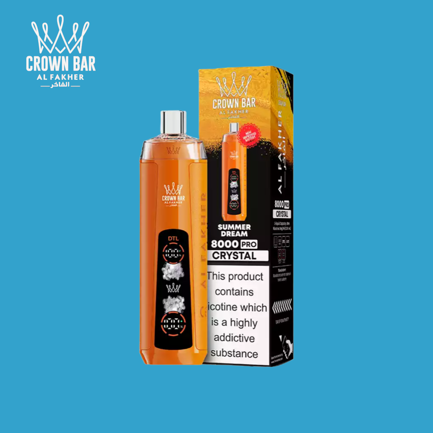Summer Dream Al Fakher Crystal 8000 Vape