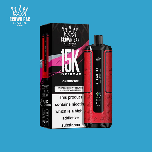 Al Fakher 15000 Puffs Cherry Ice Hypermax Vape 