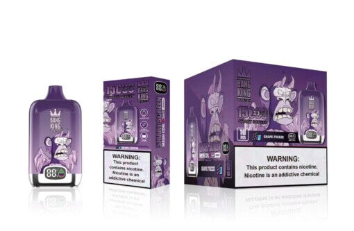 Bang King Smart Screen 15000 Puffs - Grape Freeze