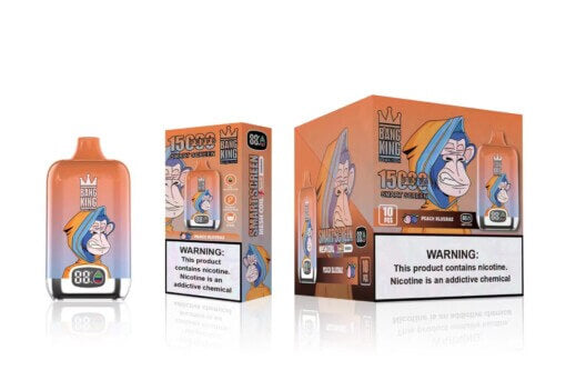 Bang King Smart Screen 15000 puffs - Peach Berry