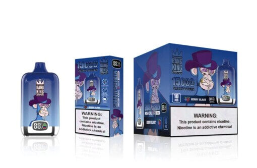 Bang King Smart Screen 15000 Puffs - Berry Blast