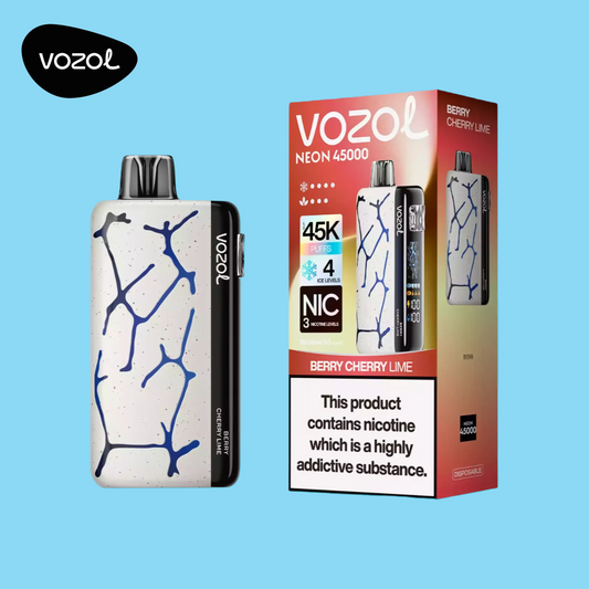Vozol Neon 45K Puffs Vape Berry Cherry Lime Geschmack