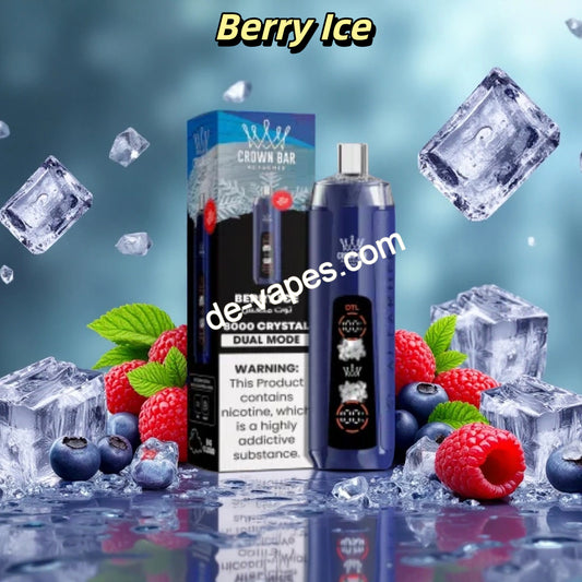 Berry Ice Al Fakher Crown Bar 8000 Vape 