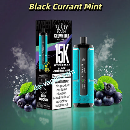 Al Fakher Crown Bar 15K - Black Currant Mint