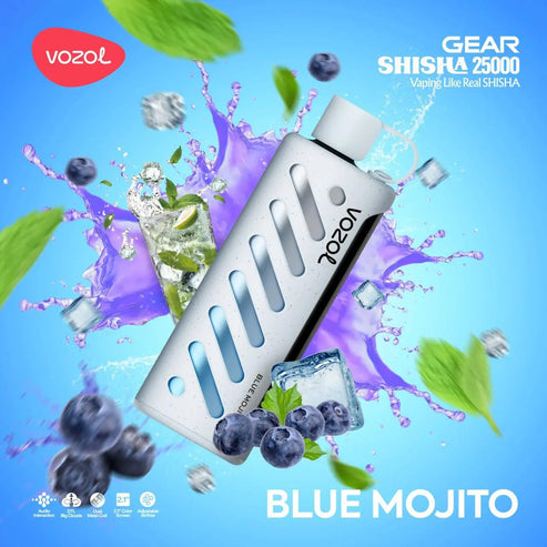 Vozol Shisha 25K Dual-Mode Einweg-Vape - Blue Mojito