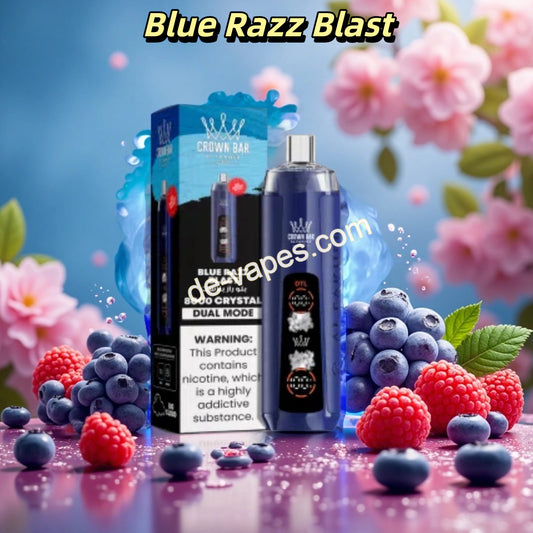 Al Fakher Crown Bar 8000 Blue Razz Blast
