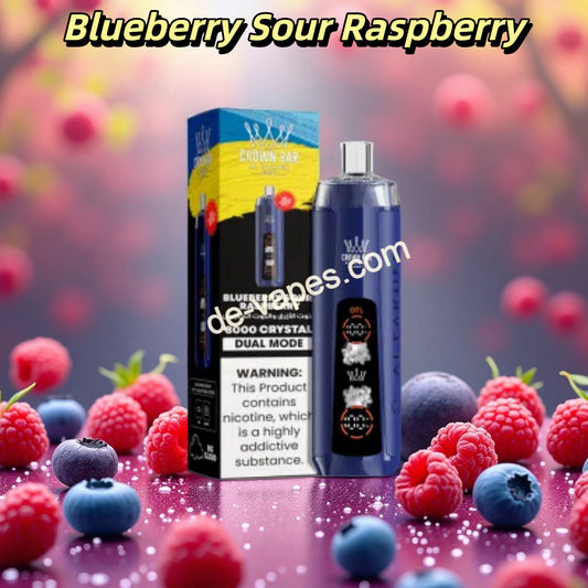 Al Fakher Crown Bar 8000 - Blueberry Sour Raspberry