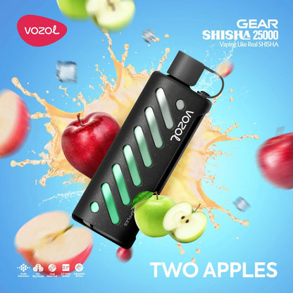 Vozol Gear Shisha 25000 Puffs - Two Apples