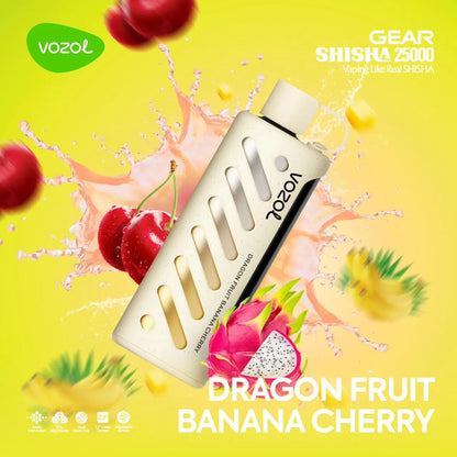Vozol Gear Shisha 25000 - Dragon Fruit Banana Cherry