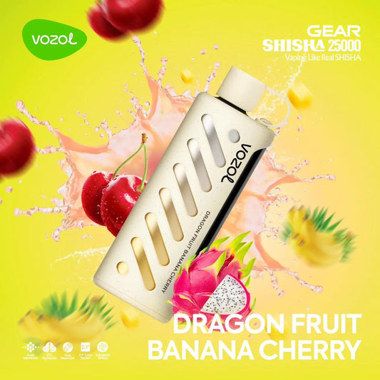 Vozol Gear Shisha 25000 - Dragon Fruit Banana Cherry