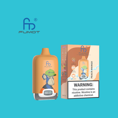 Peach Mango RandM Tornado Vape Digital Box 12K 