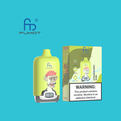 Strawberry Kiwi RandM Tornado Vape Digital Box 12K 