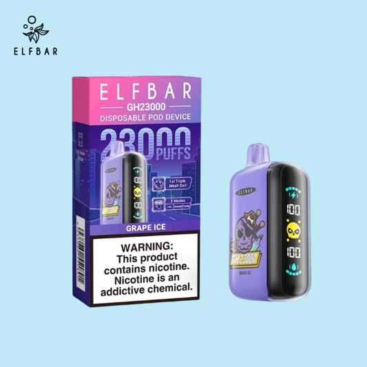 ELF BAR GH23000 23K Zügen Grape Ice