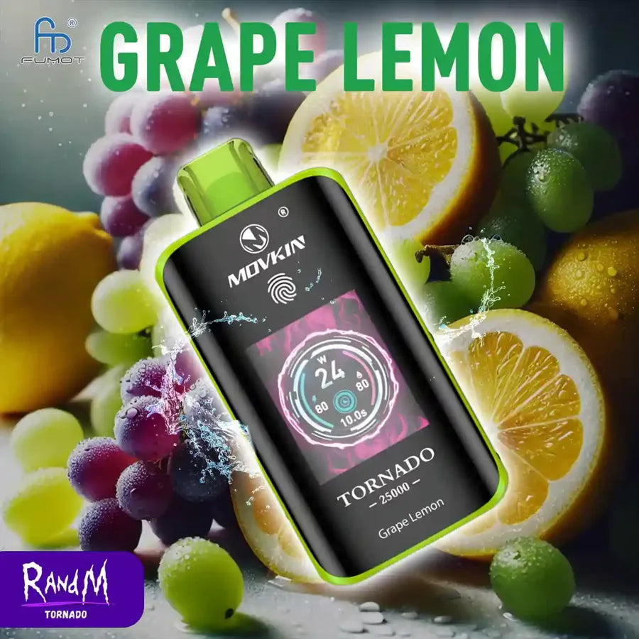 RandM Tornado 25K Puffs  - Grape Lemon