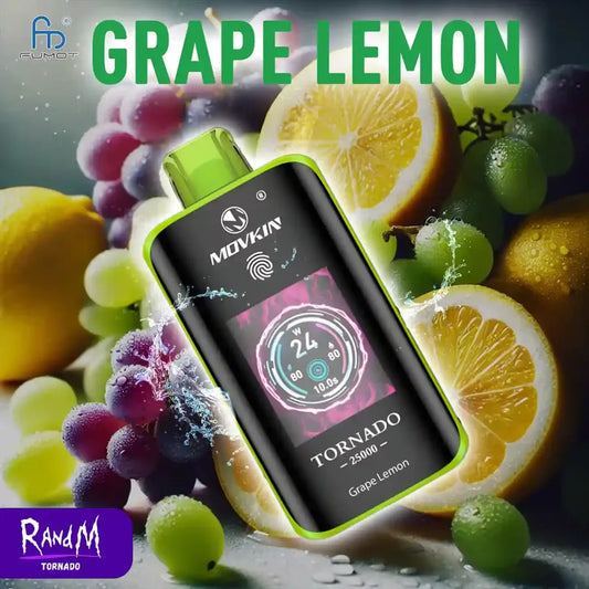 RandM Tornado 25K Puffs  - Grape Lemon