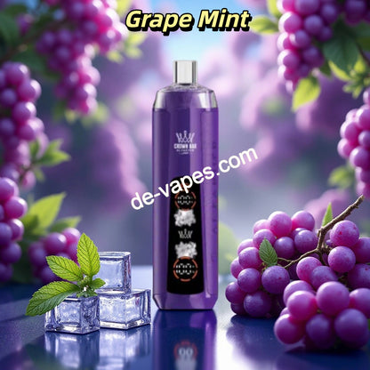 Grape Mint Al Fakher Crown Bar 8000 Puffs