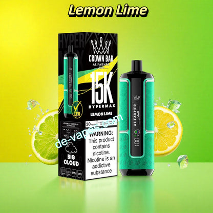 Al Fakher Vape Crown Bar 15000 - Lemon Lime