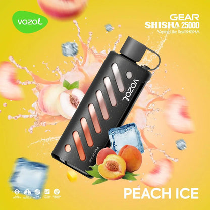 Vozol Gear Shisha 25000 Puffs - Peach Ice