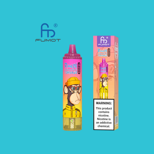 Banana Ice RandM Tornado Vape 15000 Puffs 