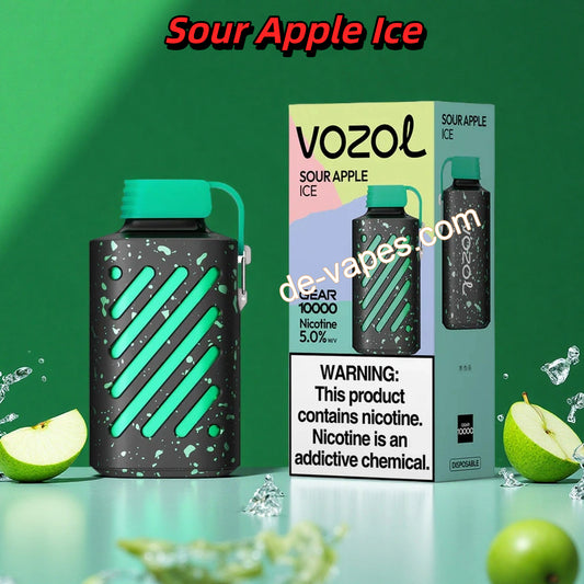 Sour Apple Ice Vozol 10000 Einweg-Vape 