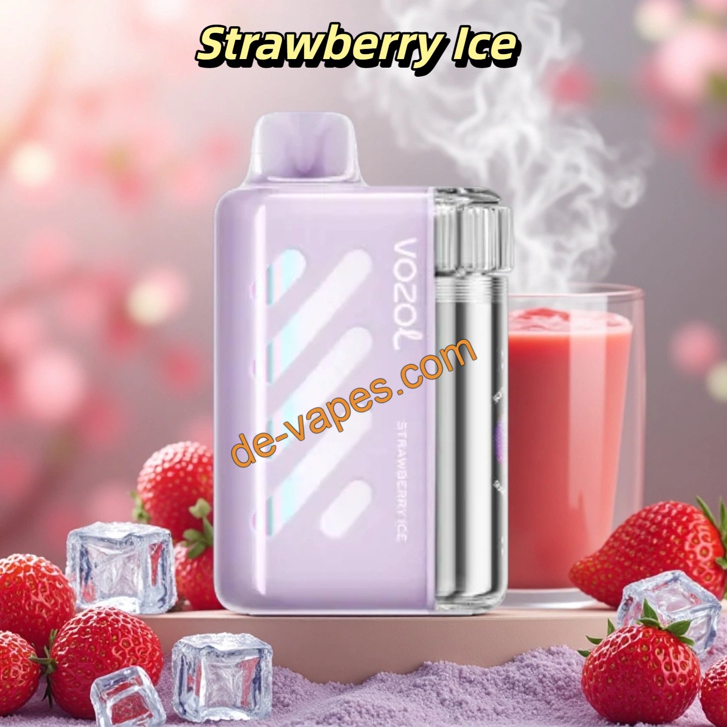Strawberry  Ice Vozol Vista 40000 Vape 