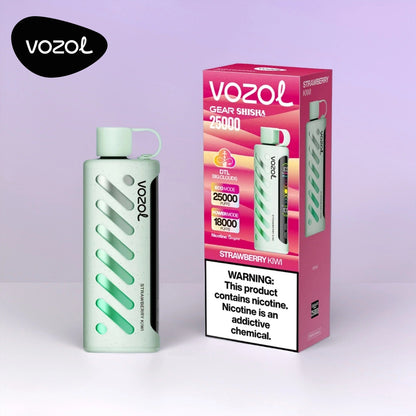 Vozol Gear Shisha 25K Dual-Mode Einweg-Vape Strawberry Kiwi