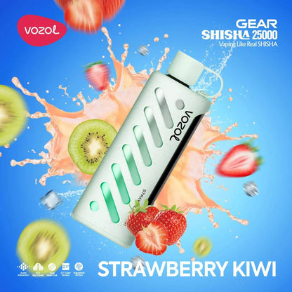 Vozol Gear Shisha 25K Dual-Mode Einweg-Vape Strawberry Kiwi