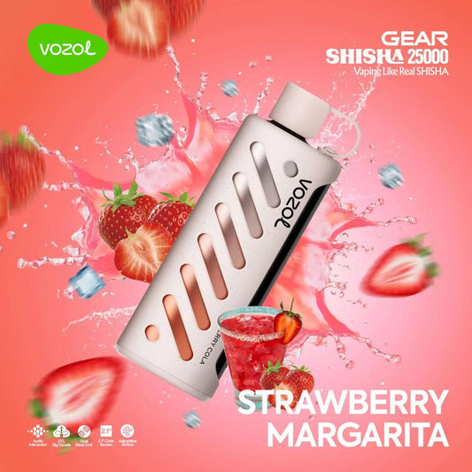 Vozol Gear Shisha 25K - Strawberry Margarita