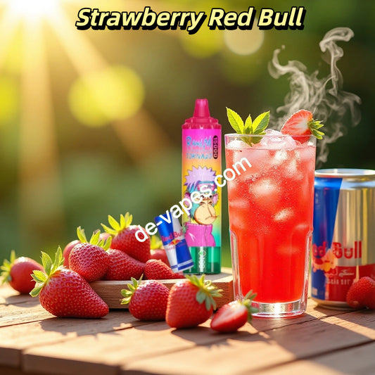 Strawberry Red Bull Randm Tornado 15000 Puffs
