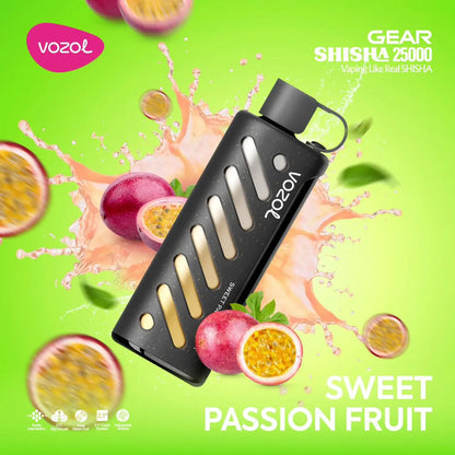 Vozol Gear Shisha 25000 Vape - Sweet Passion Fruit