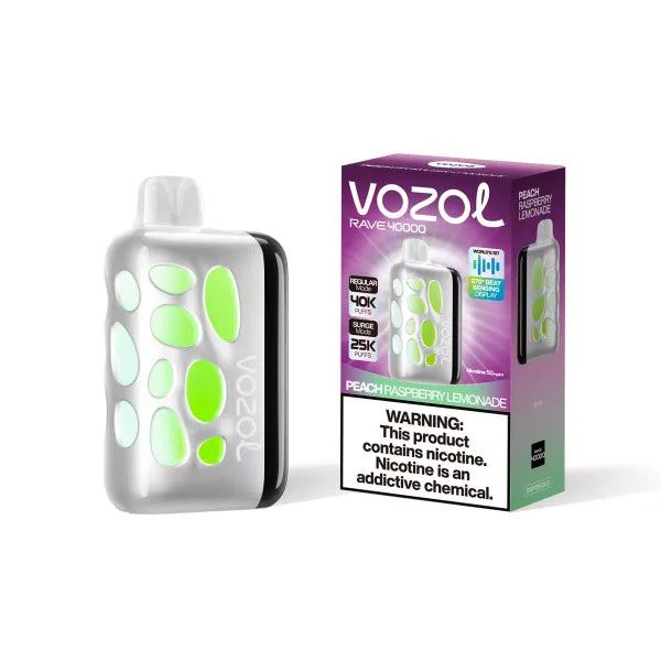 Vozol Rave 40000 Puffs - Peach Raspberry Lemonade