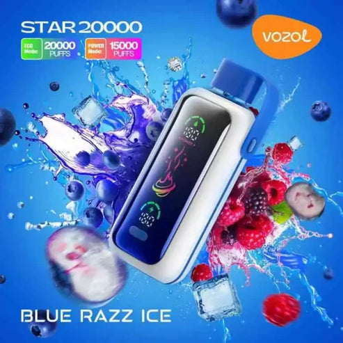 Vozol Star 20000 Puffs - Blue Razz Ice