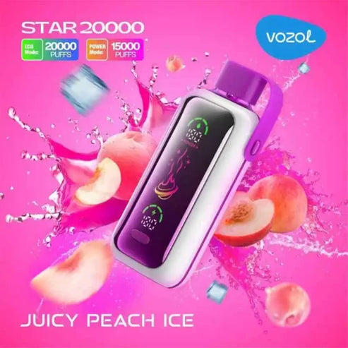 Vozol 20000 Puffs Juicy Peach Ice Vozol Star