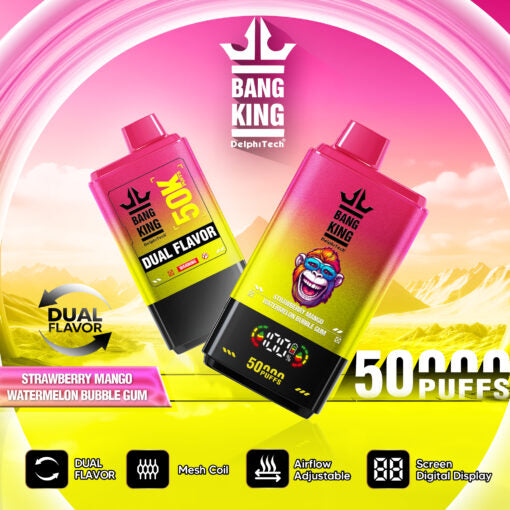 Bang King 50000 puffs - Erdbeer-Mango/Wassermelonen-Kaugummi