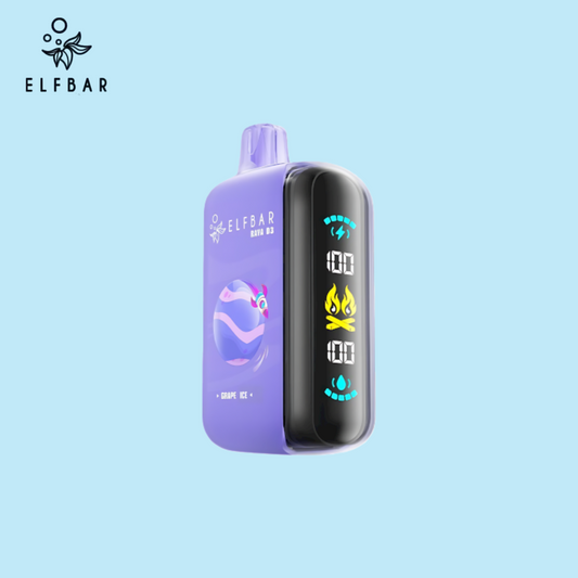 ELFBAR RAYA D3 Vape 25000 Puffs Grape Ice