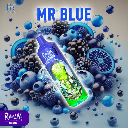 RandM Tornado 9000 Puffs - Mr Blue