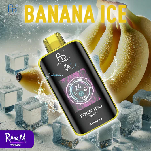 RandM Tornado 25K Puffs  - Banana lce
