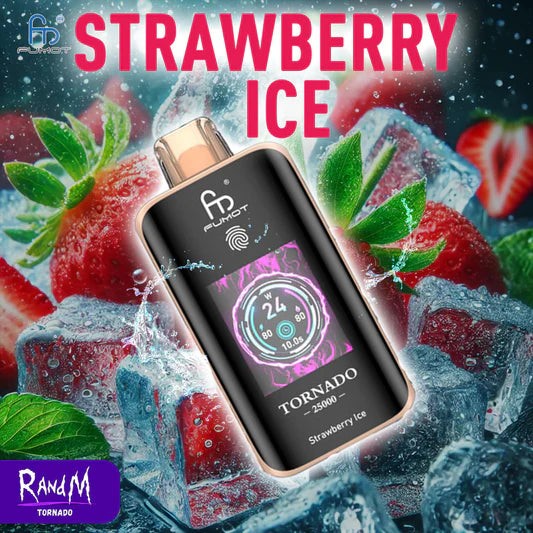 RandM Tornado 25000 Puffs - Strawberry Ice
