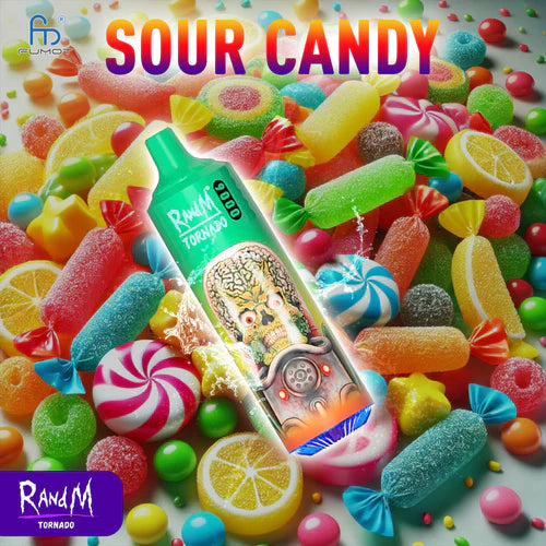 RandM Tornado 9000 Vape - Sour Candy