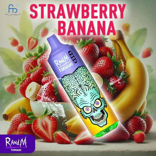 RandM Tornado 9000 Puffs - Strawberry Banana