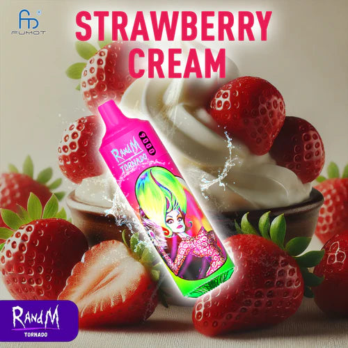RandM Tornado Vape 9000 - Strawberry Cream