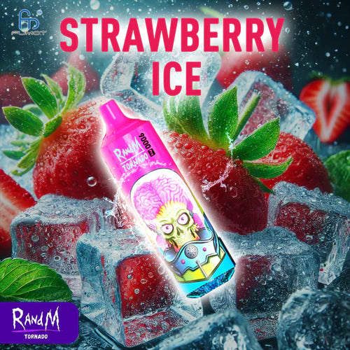 RandM Tornado 9000 Puffs - Strawberry Ice