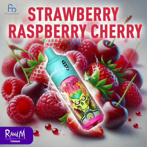 RandM 9000 Puffs - Strawberry Raspberry Cherry