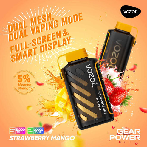 Vozol Gear Power 20K - Strawberry Mango
